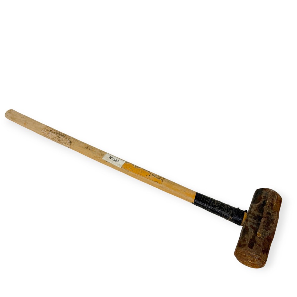 36 in Engineering Double Faced Hammer, Steel 7,5 in Head, Wood Handle