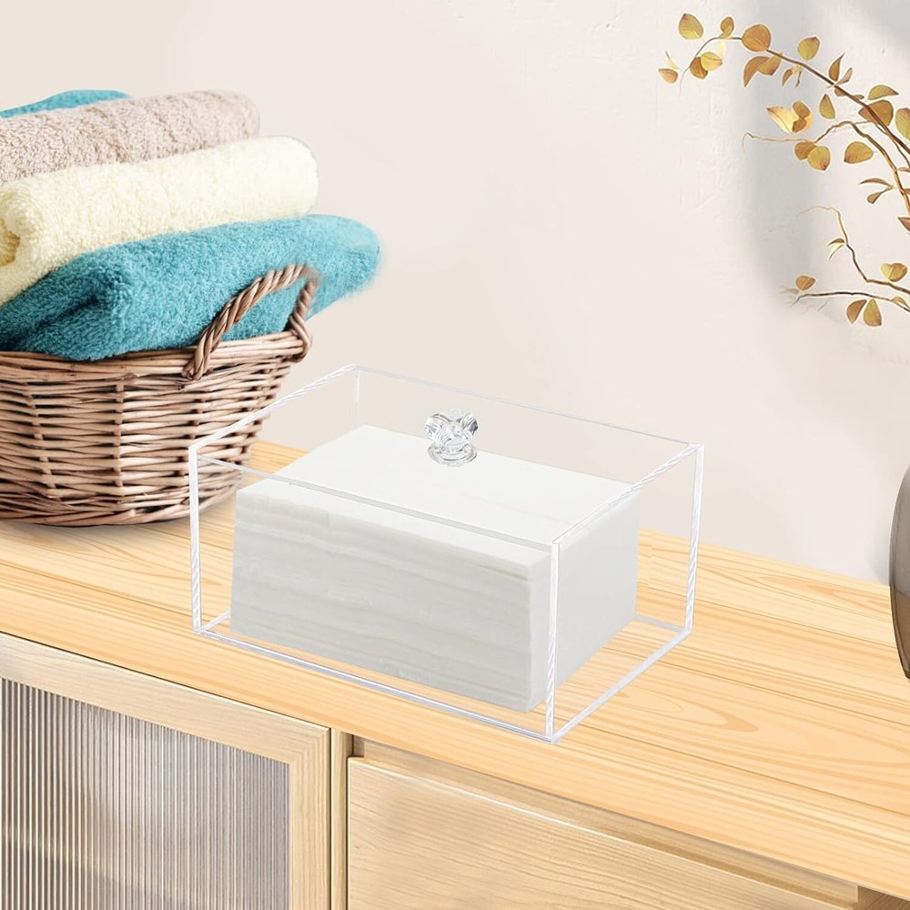 Weiai Acrylic Dryer Sheet Container, Clear Sheets Storage for 1 TIER