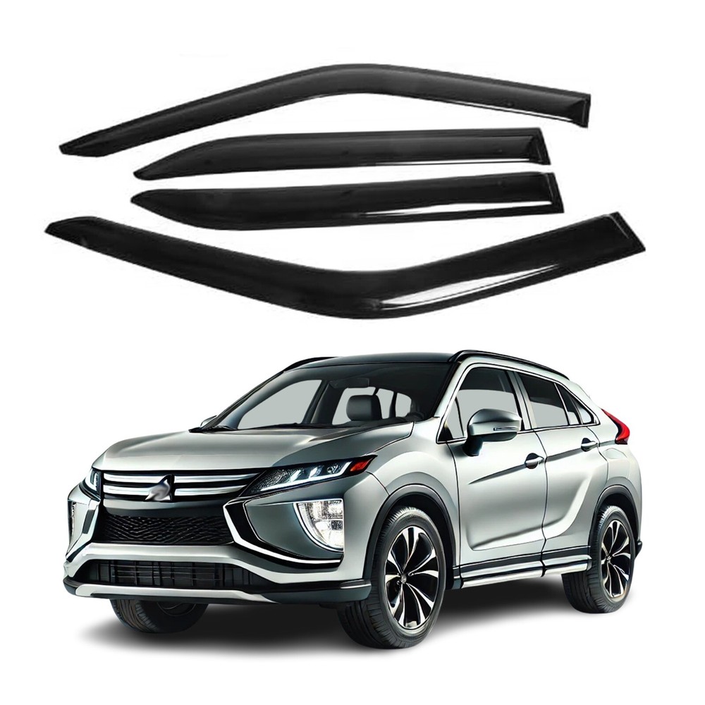 Fits Mitsubishi Eclipse Cross 2018-23 Side Window Visor Sun Rain Deflector Guard