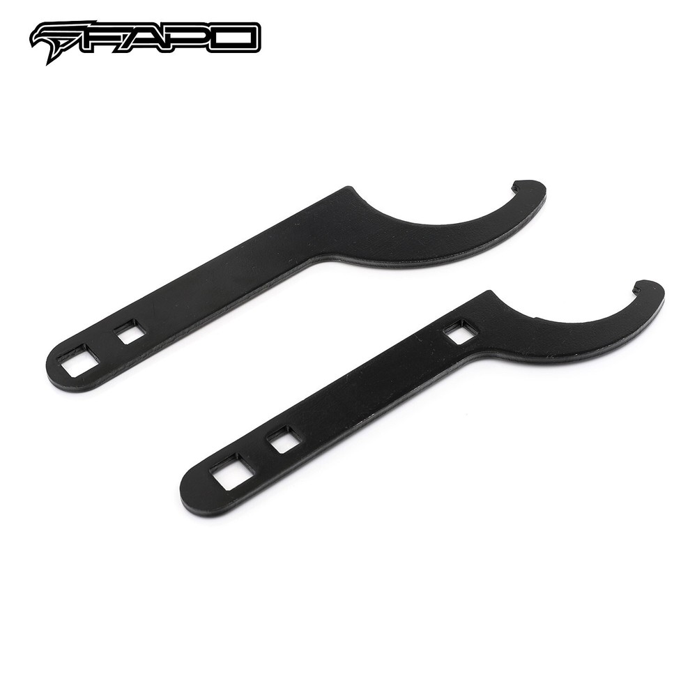 FAPO 2 PCS of Universal Coilover Adjustable Tool Spanner Wrench Black