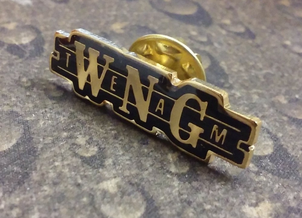 WNG Team vintage pin badge