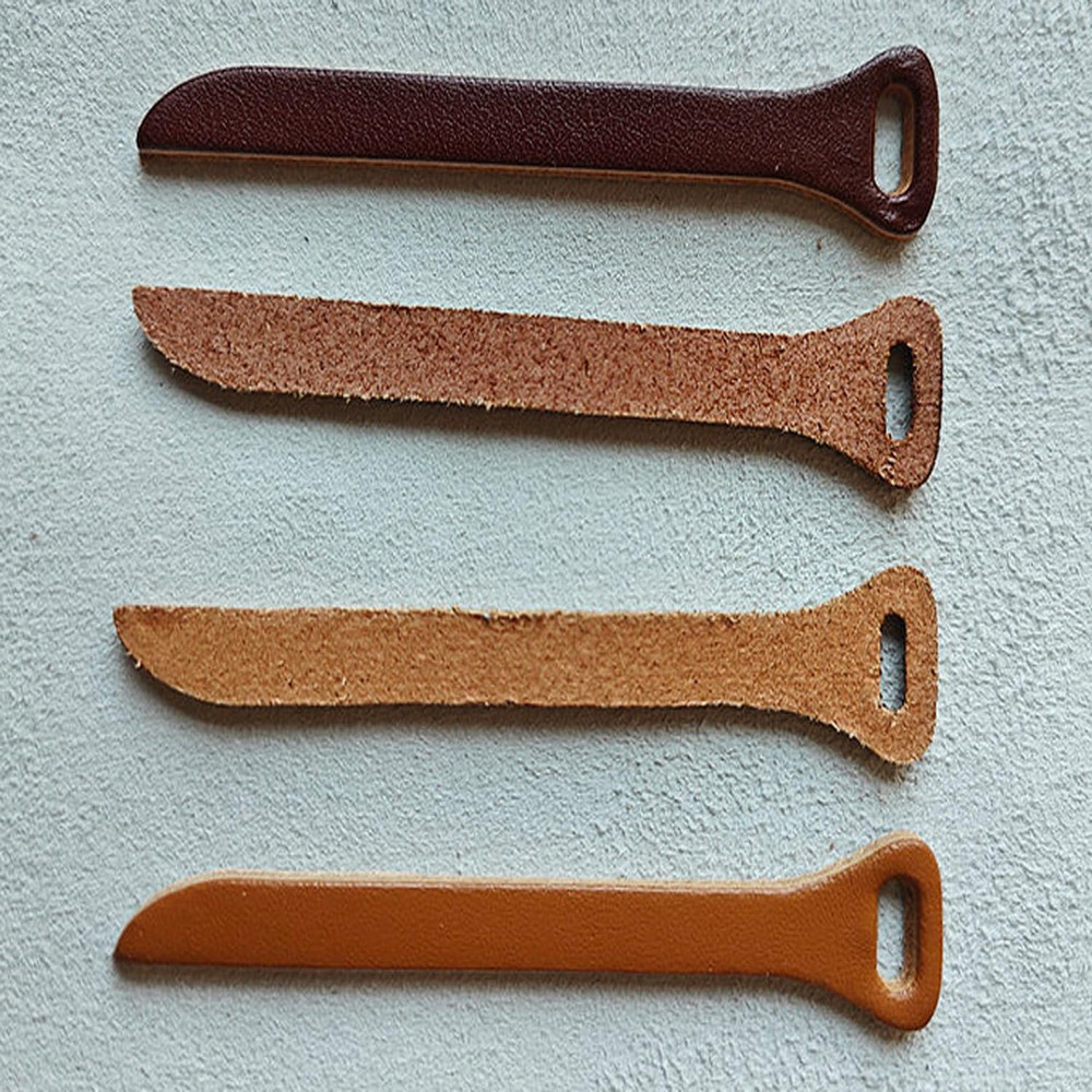 6 Pack Zipper Pulls Replacement Handmade Cowhide Leather Zipper Pull Tab Grip...