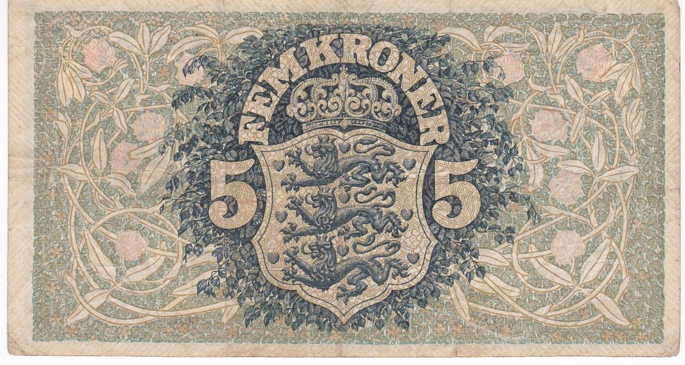 Denmark 5 Kroner 1922