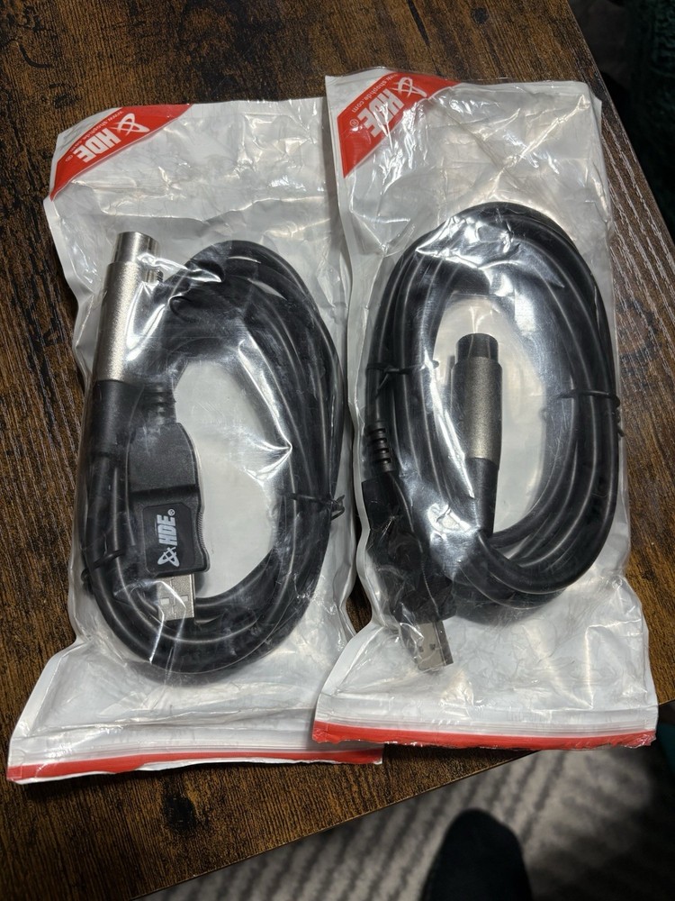 HDE USB To XLR Mic Cables (2)