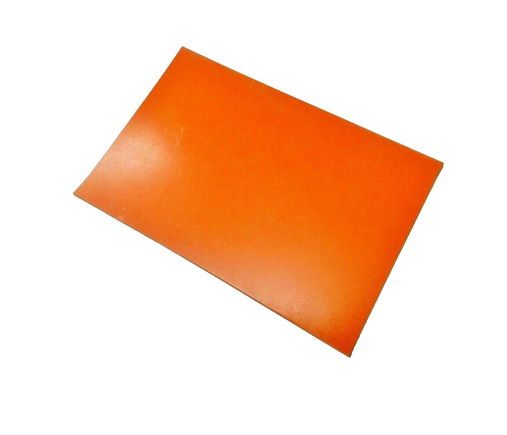 Silicone Rubber Sheet High Temp Solid Pad Red/Orange Commercial 4" x 8" x 1/8"