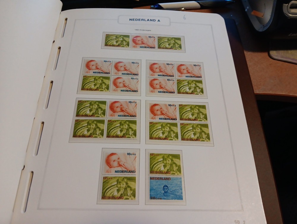 SHEET WITH BLOCK POST STAMPS NETHERLANDS MNH (NEDBLOCK06)