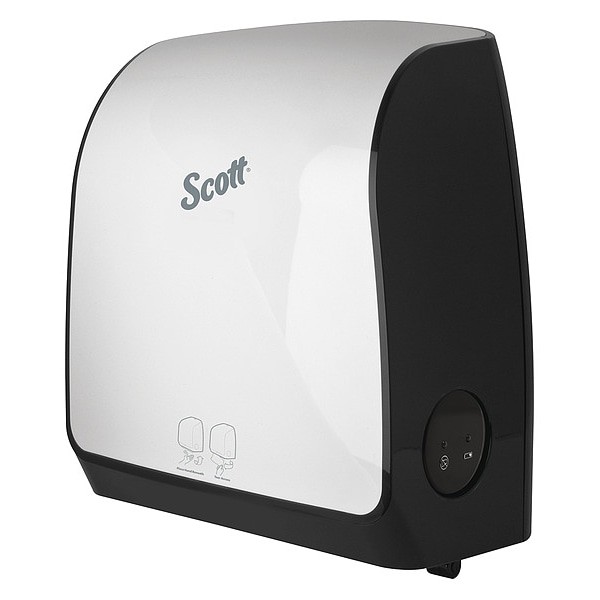 Scott 34349 Pro Automatic Hard Roll Towel Dispenser, White, Use Blue Core