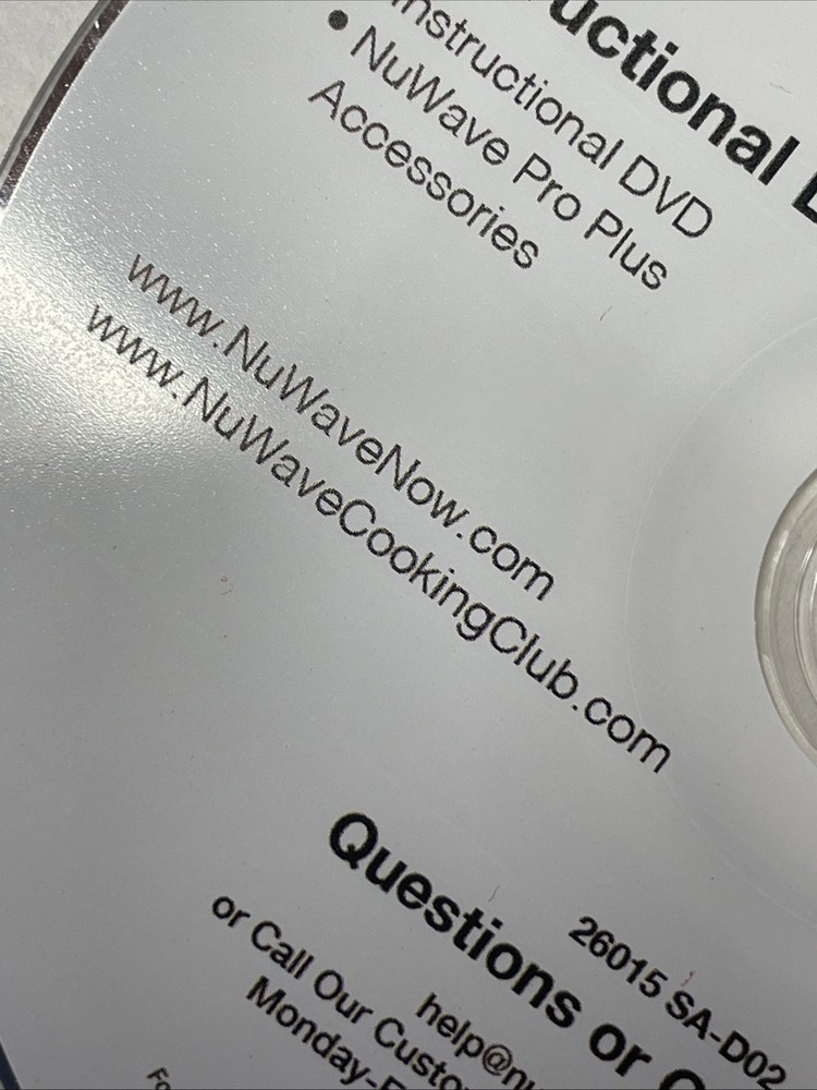 Nuwave Live Well For Less User Manual On disc
