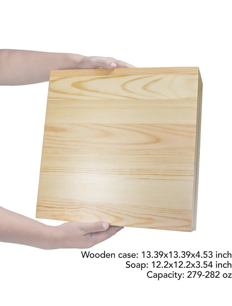 Rectangle Silicone Soap Mold 279oz with Wood Outer Box