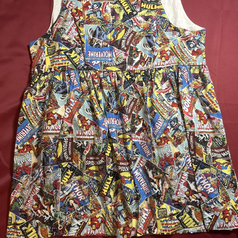 Handmade Marvel Comic Superhero Plus Size Dress Comic Con