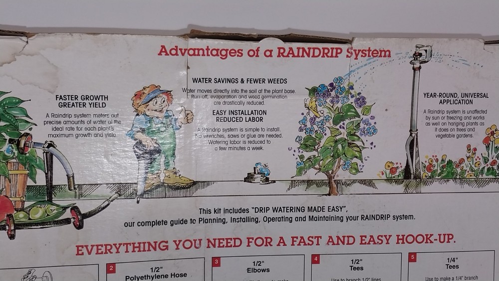Raindrip Drip Watering Plus Super Saver Kit #93085/R538D 200ft Irrigation System