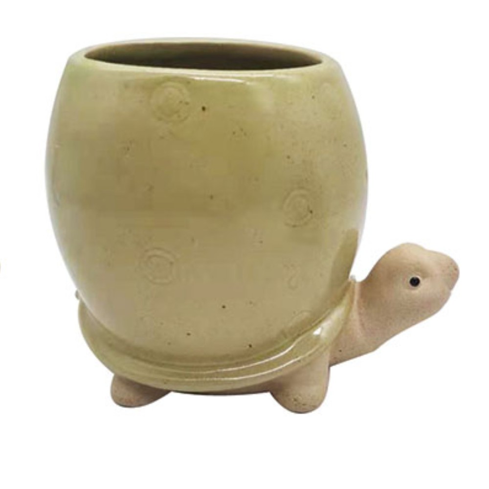 lotus international 5" Green Turtle Planter