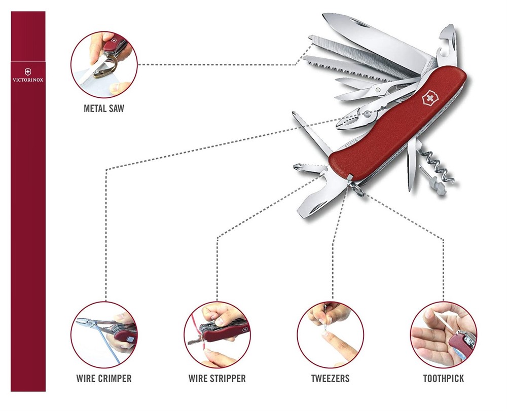 Victorinox: Work Champ 0.8564 Multi-Tool 11Cm (21 Functions) Swiss Made