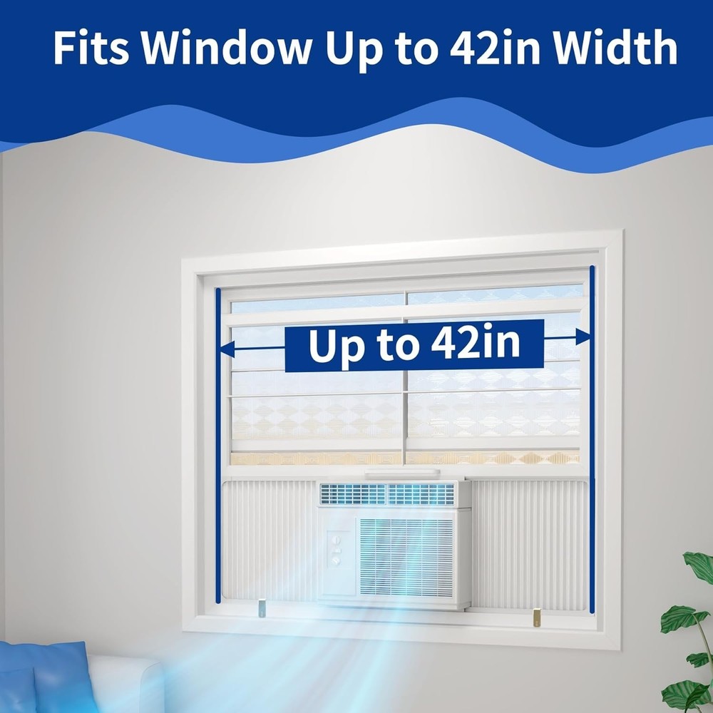 Wintcomfort Window Air Conditioner Side Panel with Adjustable Frame, Universal