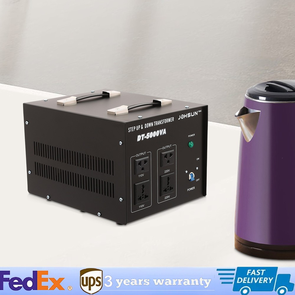 5000W Heavy Duty Voltage Transformer - Step Up/Down 110V to 220V