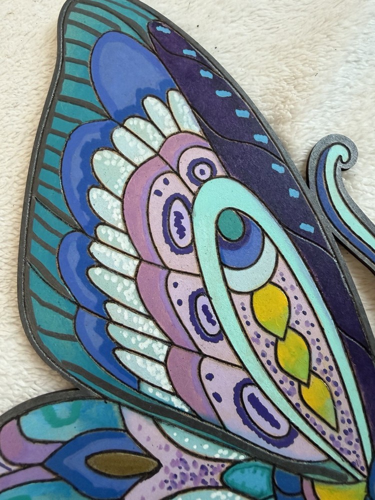 Hand Painted Butterfly, Wood, Custom