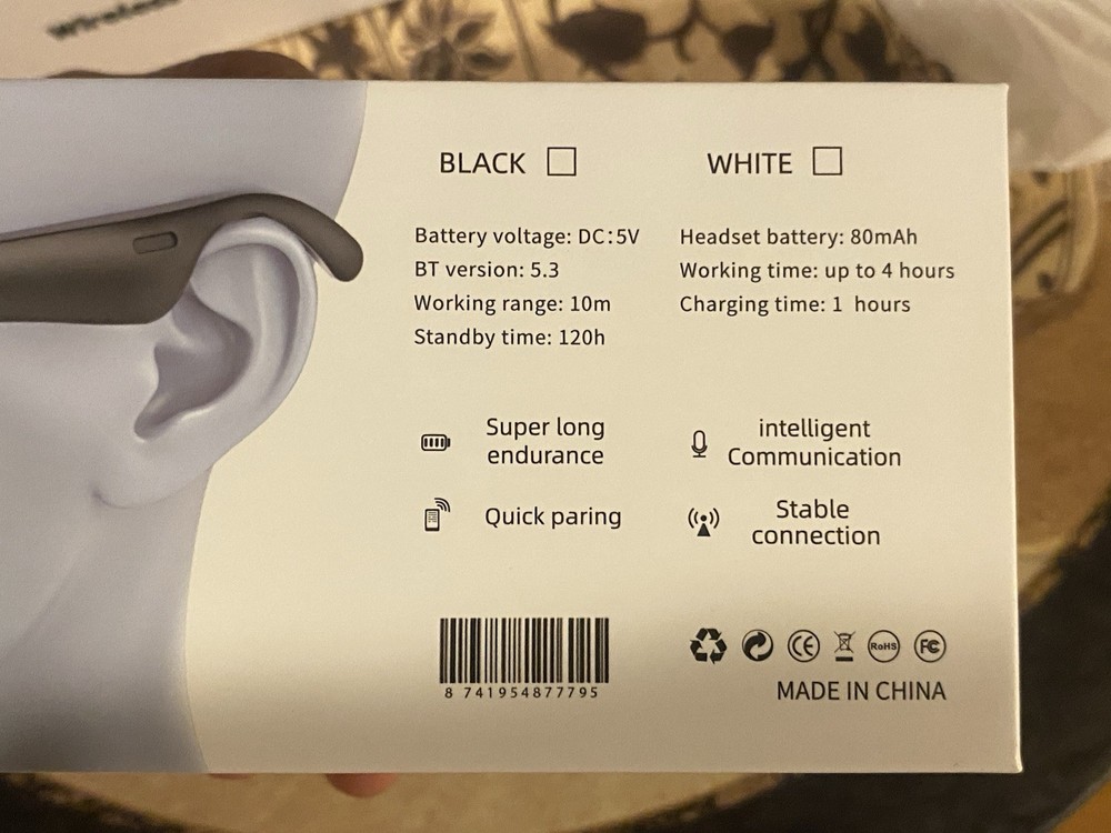 Wireless Bluetooth Headset Glasses XG88 Pro