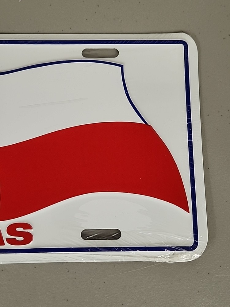 Texas Flag Metal License Plate Novelty