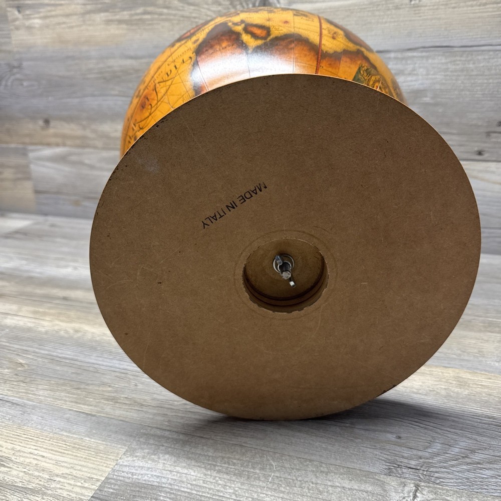 Map Globe Opens into Drink Bar Storage World Explorer. Made in Italy