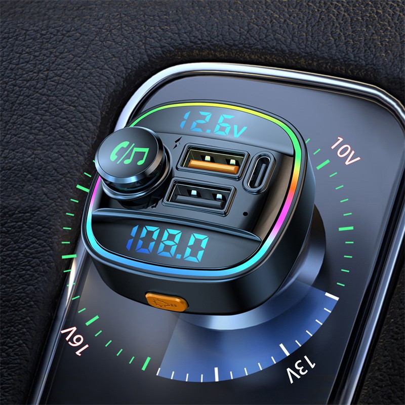 Car Bluetooth FM Transmitter MP3 Player USB Auto Fast Charger Adapter