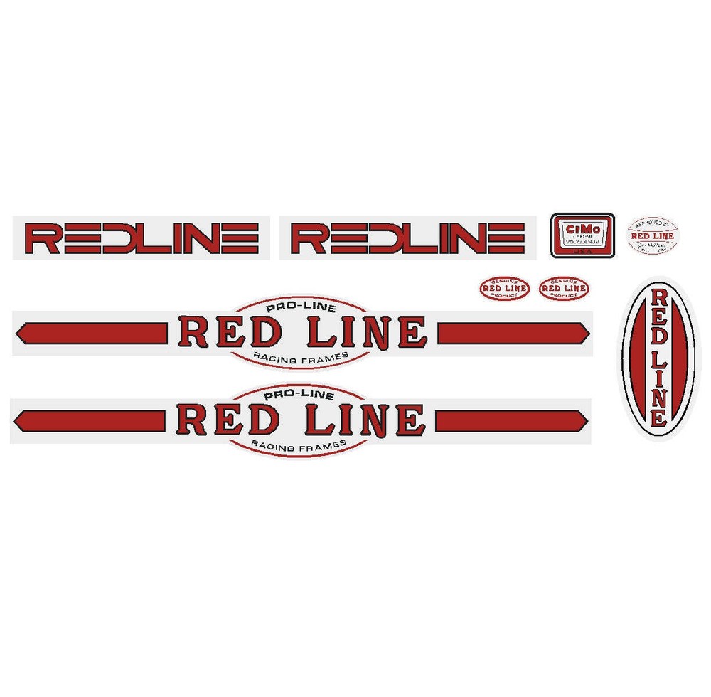 Redline Pro-Line 1980-81 "changeover" decal set