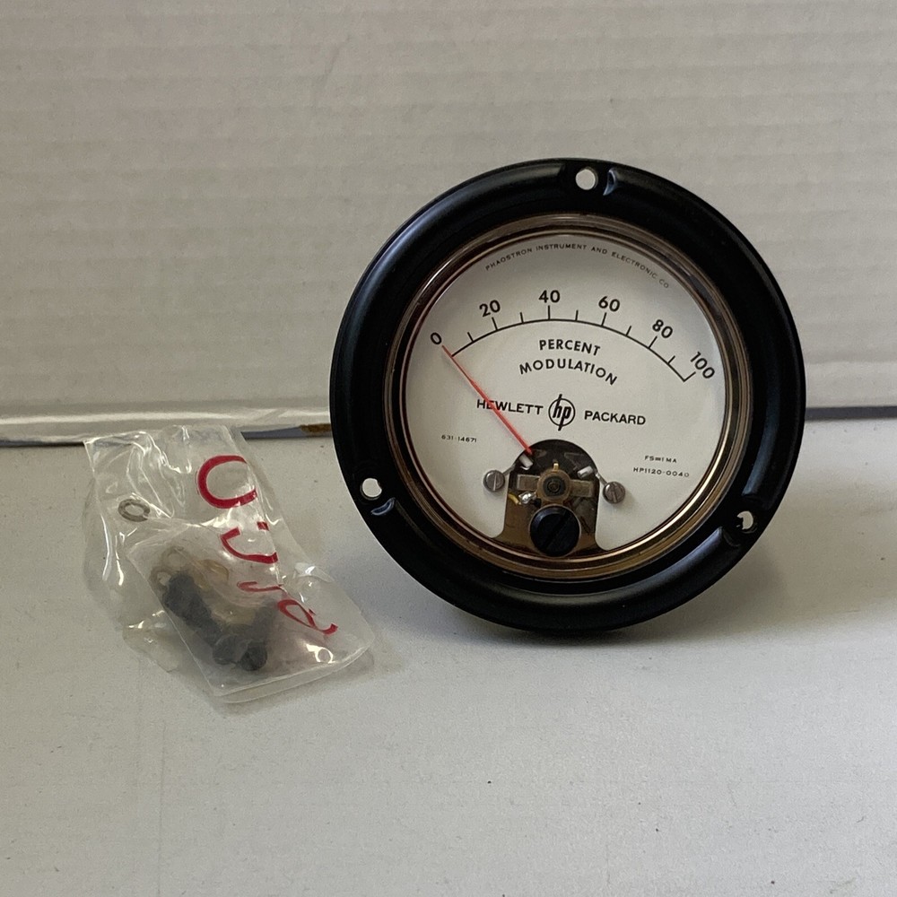 VINTAGE Phaostron Instrument & Electronic Co Percent Modulation Hewlett-Packard