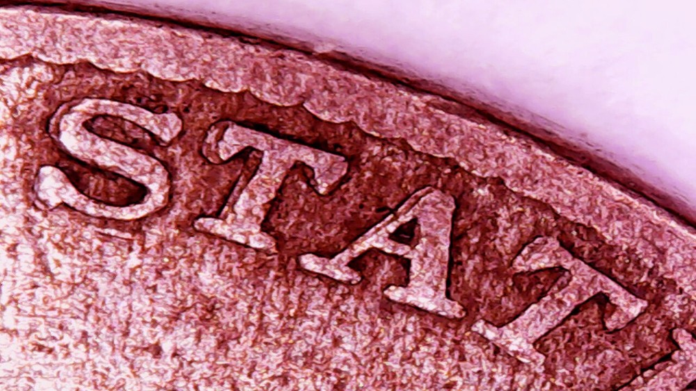 1858 FLYING EAGLE 1 CENT LARGE LETTERS DOUBLED DIE OBVERSE FINE #MC_710