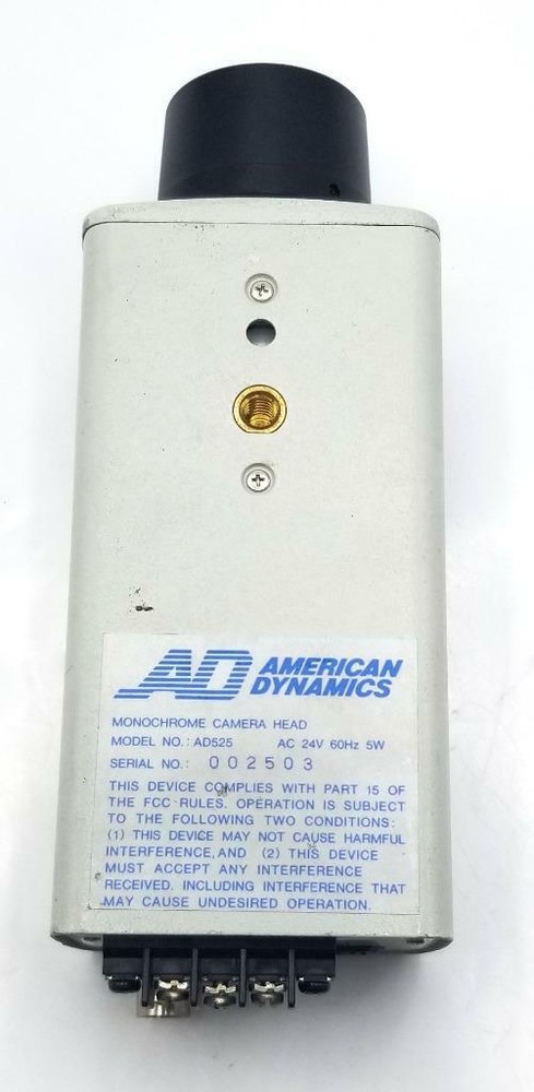 American Dynamics AD525 Monochrome Camera Head 24 VAC
