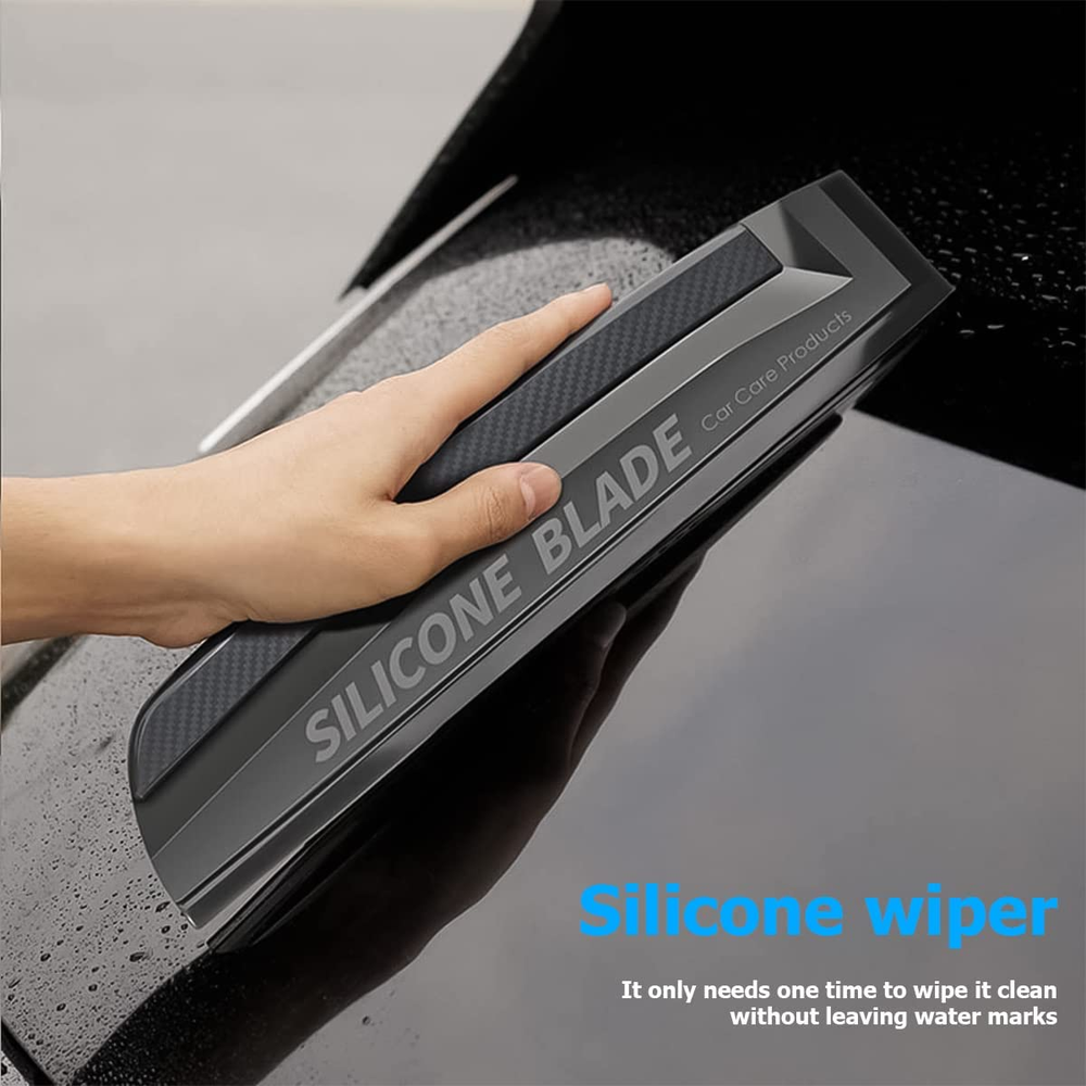 Car Window Squeegee, Soft Silicone Blade for Cleaning