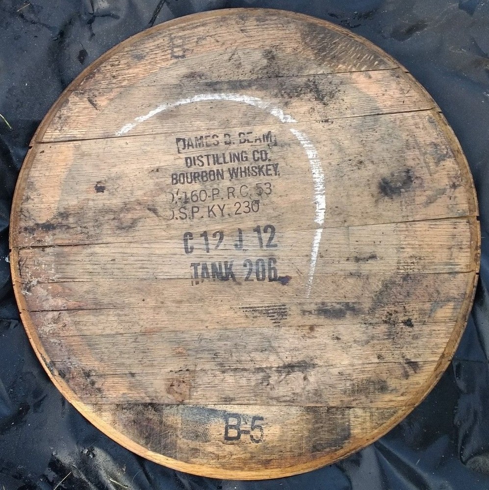 Bourbon Barrel Heads and Backing Plates