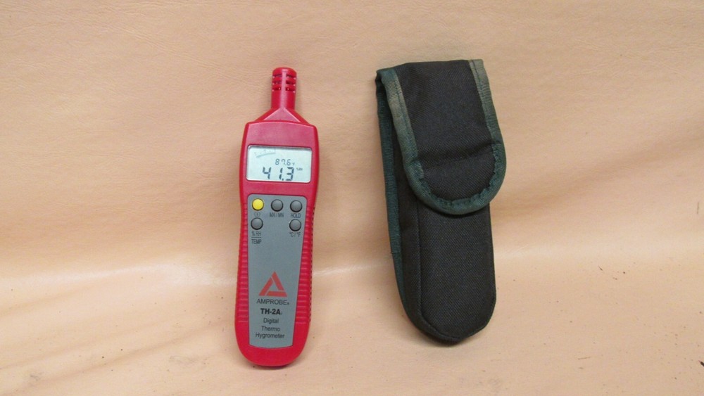 Amprobe th-2a hygrometer humidity temperature meter th-2a with case