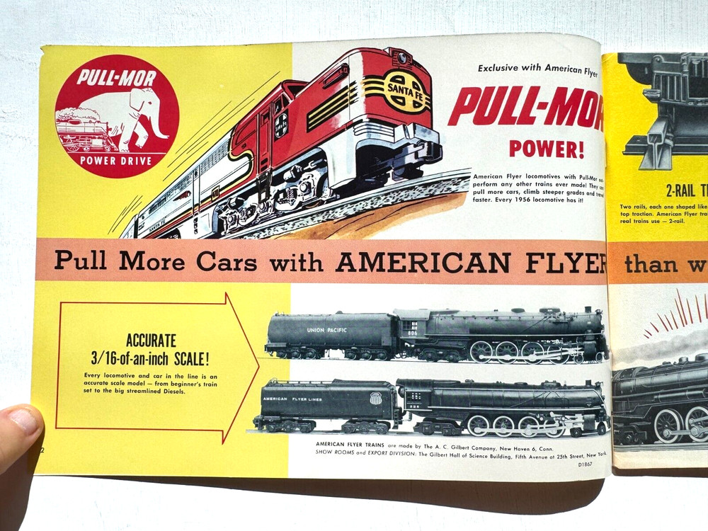 1956 Gilbert American Flyer Model Train Catalog- Nice Condition!