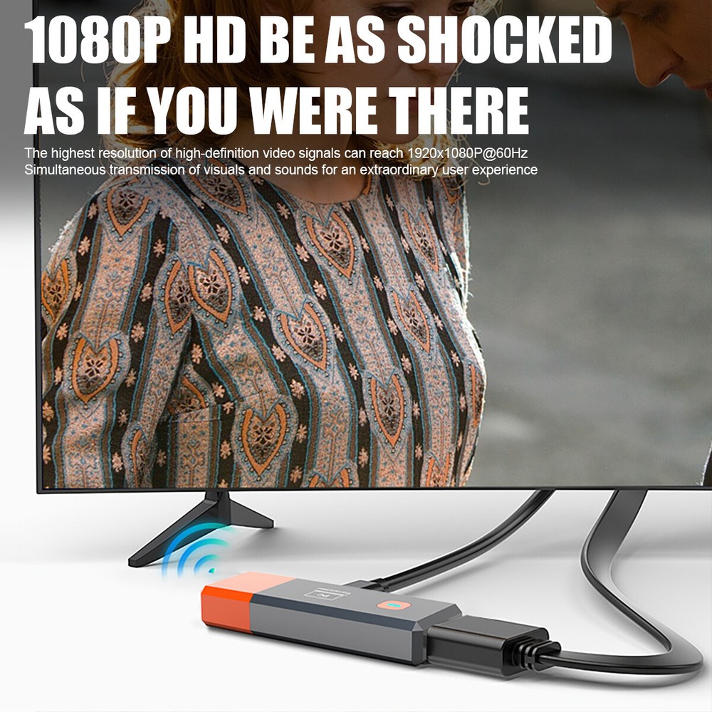 Wireless HDMI Extender Video Transmitter Receiver Screen Mirroring PC To TV