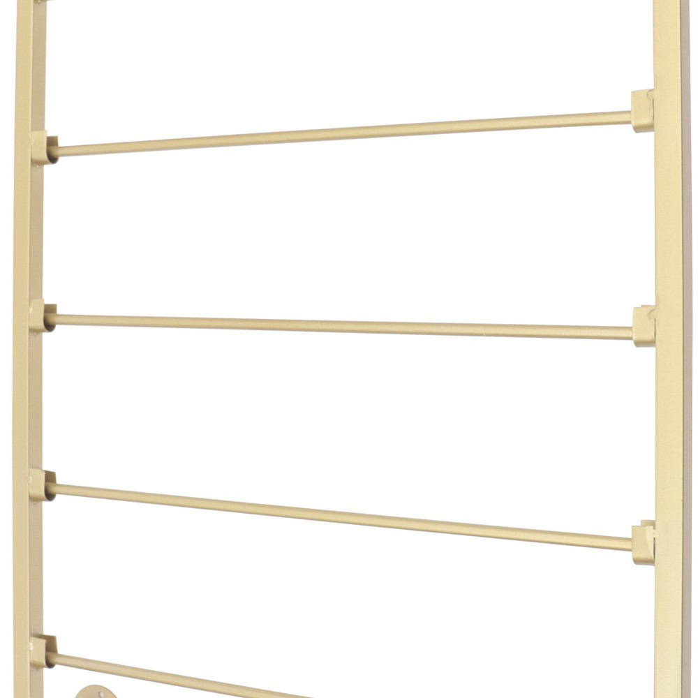 Towel rack 5-layer towel drying rack for bathroom vertical towel rack black