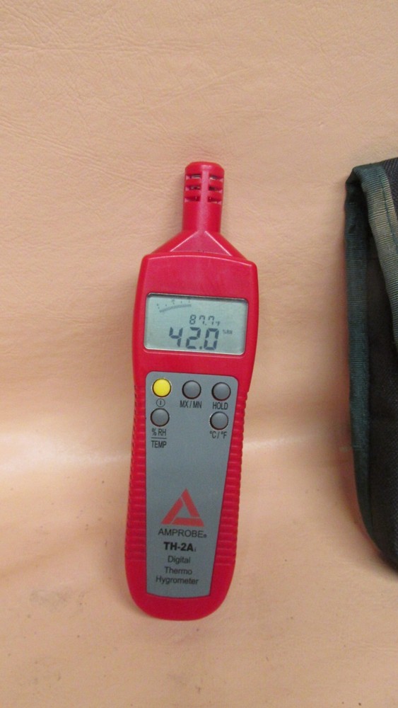 Amprobe th-2a hygrometer humidity temperature meter th-2a with case