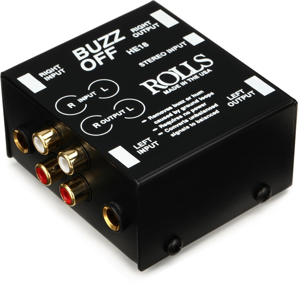 Rolls HE18 2-channel Audio Hum and Buzz Remover