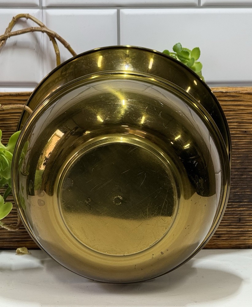 Vintage Solid Brass Spittoon - Made In England