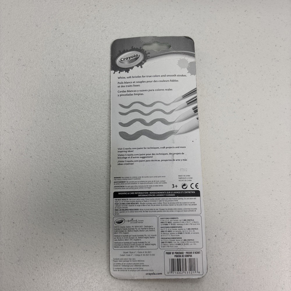 Crayola Big Paint Brushes 4 Count Round