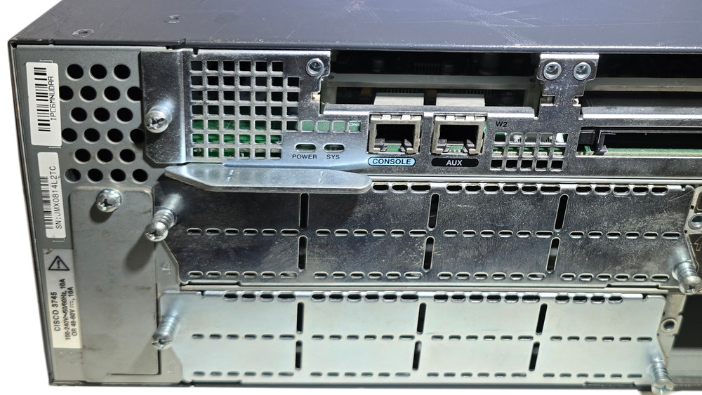 Cisco 3700 Series 3745 IO-2FE modular Network Router - Tested Working