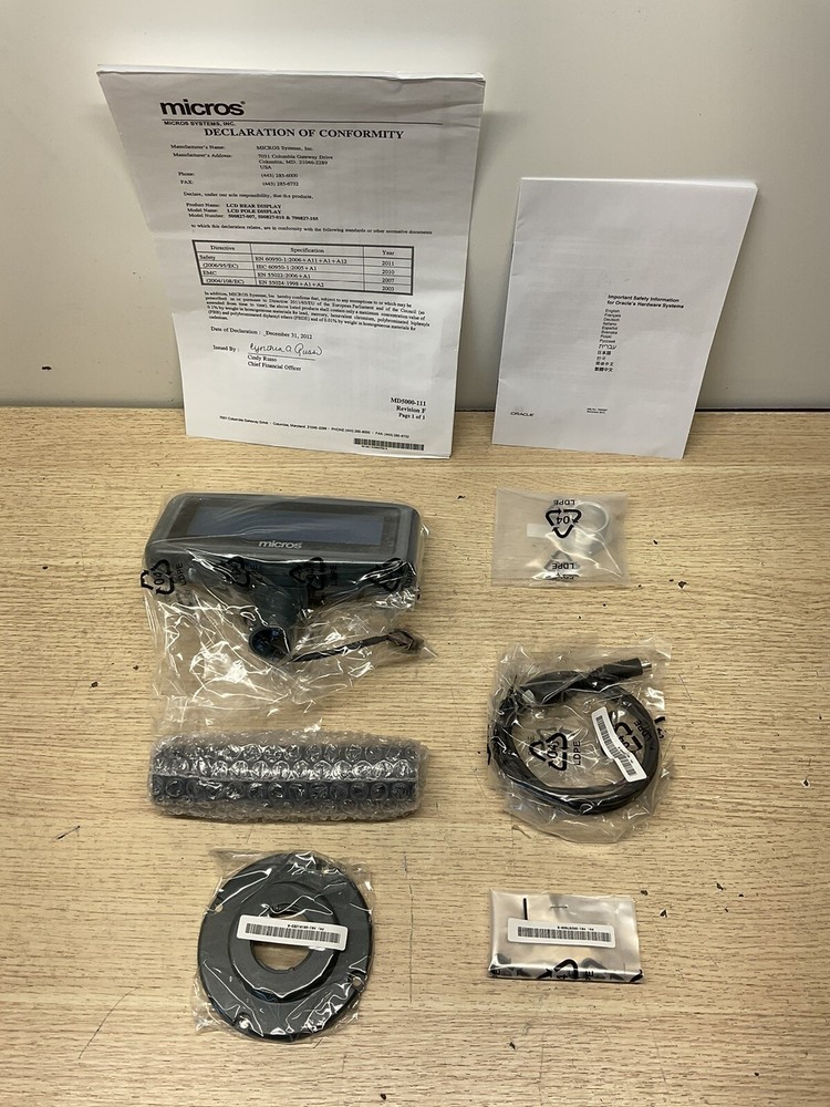 NEW MICROS SYSTEM POLE DISPLAY 500827-007 /GAR750