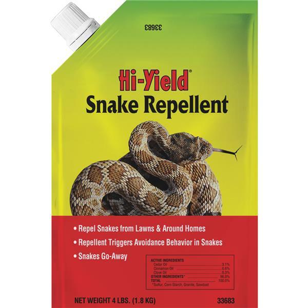 (2)- Hi-Yield 4 Lb. Granular Snake Repellent, Does not harm snakes. Model: 33683