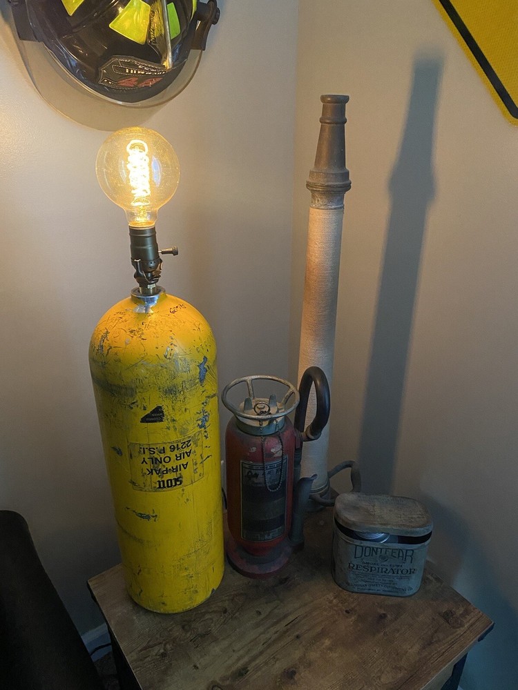 Authentic Fire Department Scott SCBA Bottle Lamp