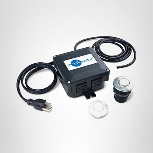 INSINKERATOR Garbage Disposal Air Switch Kit, Dual Outlet Sink Top Switch Button