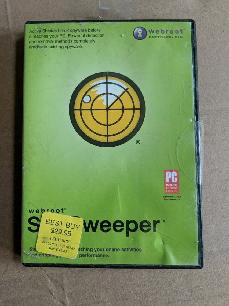 Webroot Spy Sweeper CD Rom 2003 ~ shelf174c
