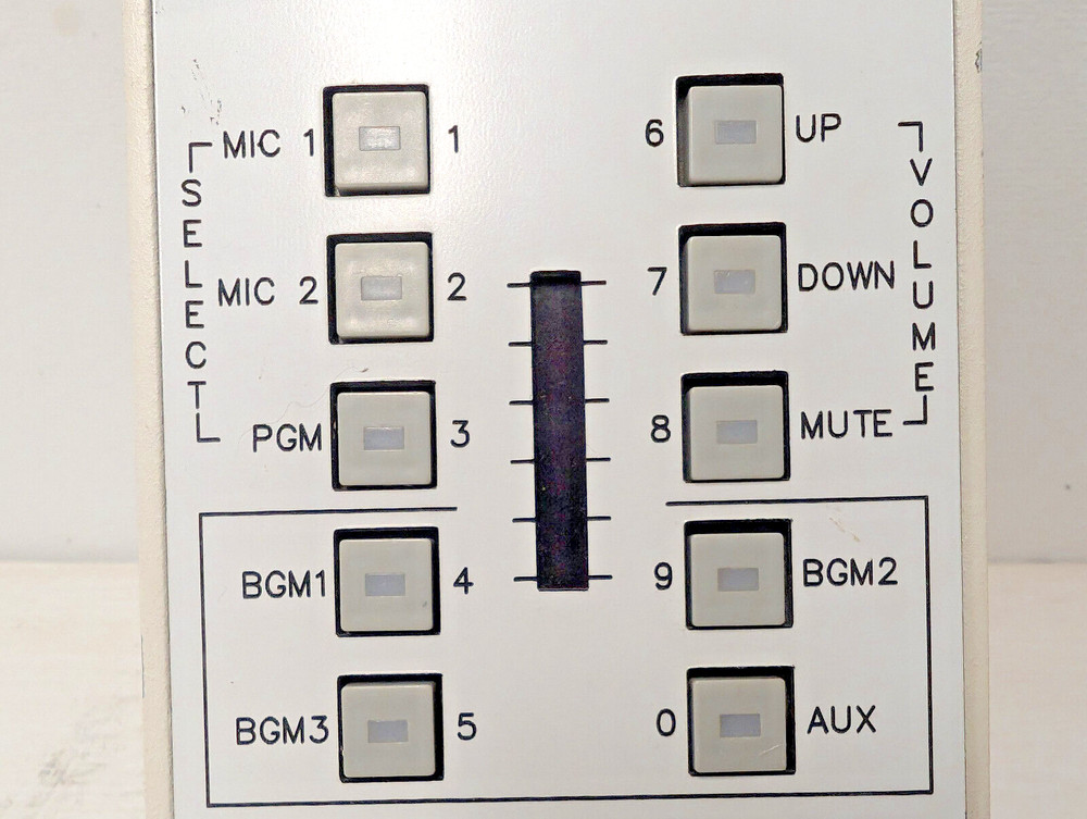 Crestron CNWMBG-10A ~ Wall Mount Control Panel, 10 Buttons, LED Bargraph