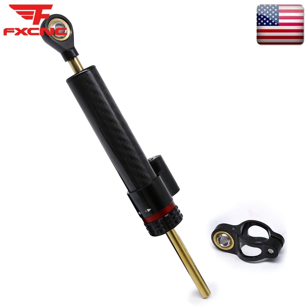 Carbon Fiber Universal Steering Damper Linear Stabilizer Reversed Adjustable