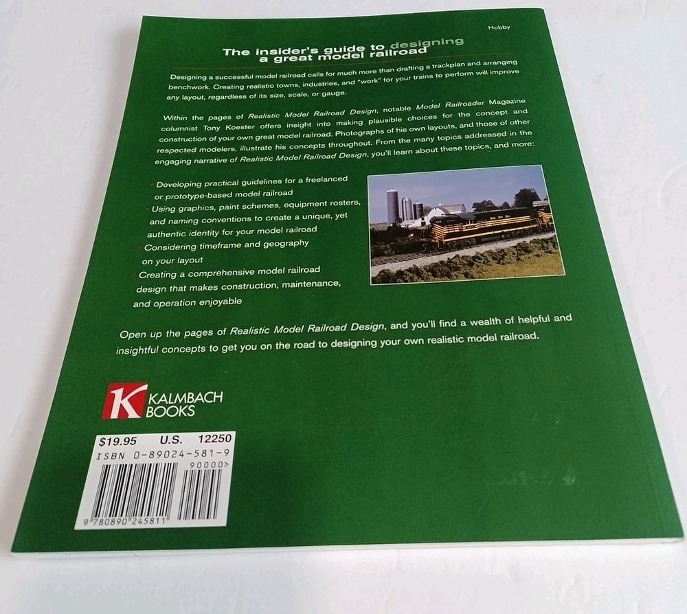 Kalmbach Modeling Book Realistic Model Railroad Design