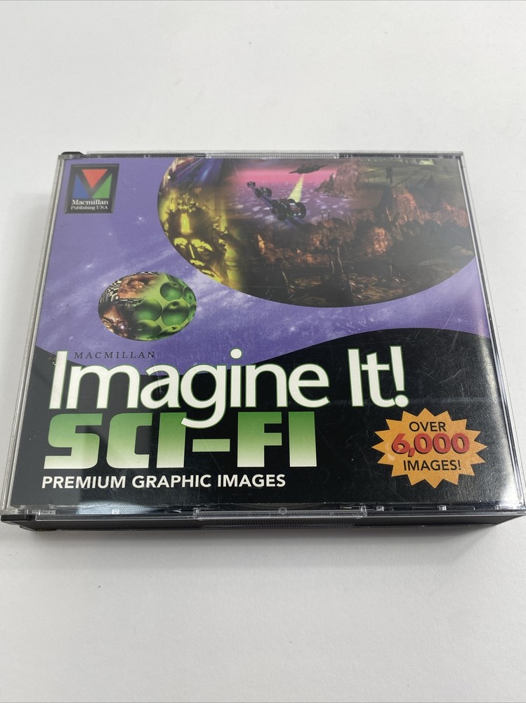 Imagine It! Sci-Fi Science Fiction Graphics PC CD Missing 1 Of 6 CDs
