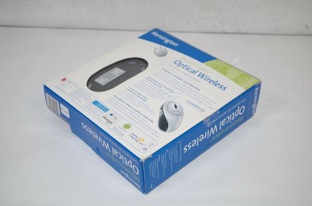 Kensington Optical Wireless 72125 Silver/Black 5 Button Gaming Mouse + Receiver