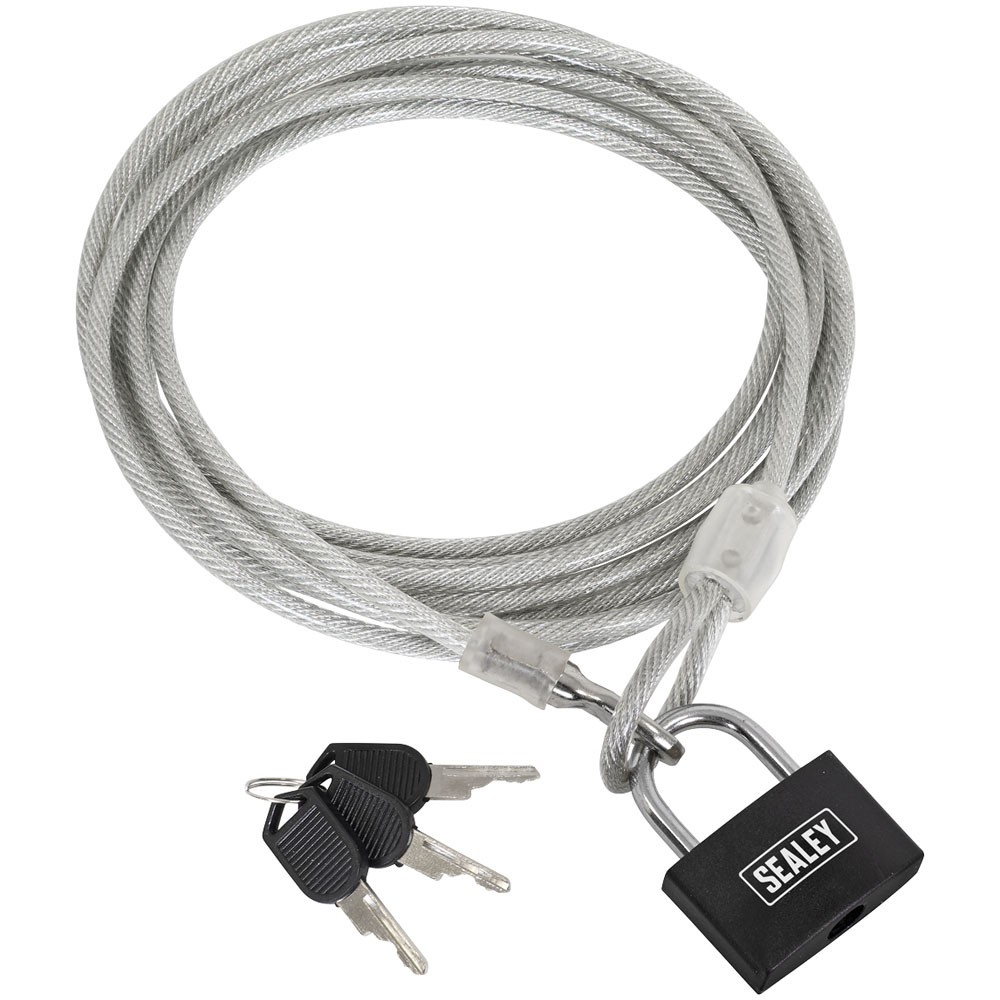 Sealey SHGCL3 3m Motorcycle Cable Lock